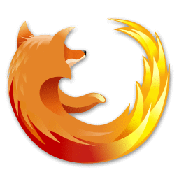 recreated Firefox logo, modified with no planet at all
