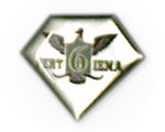 Pertiena badge, in the shape of a pentagon, showing the Pertiena logo.
