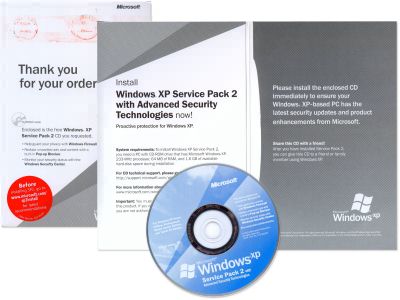 Windows XP SP 2 CD Package