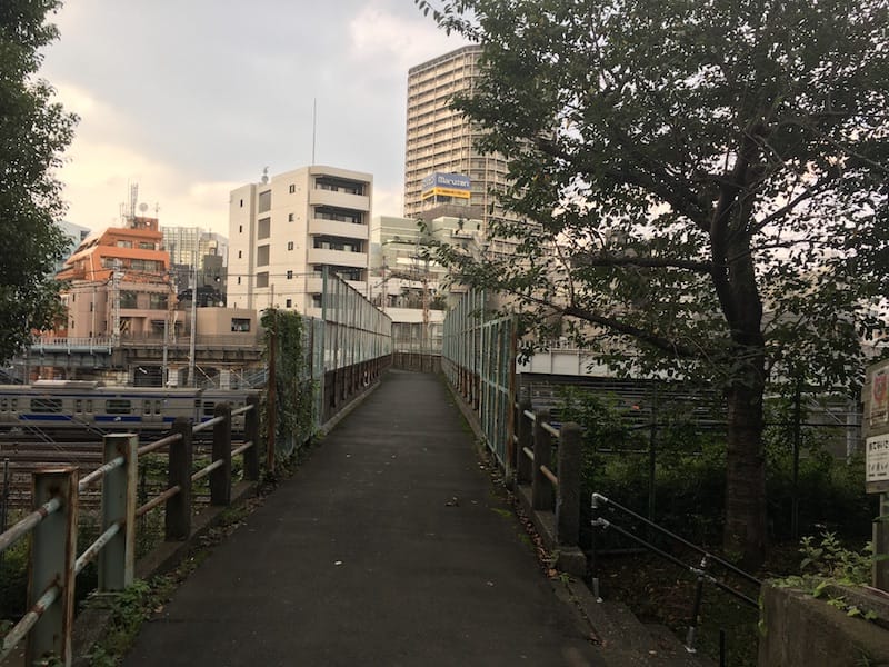 A bridge near Yanaka Cemetery and Nippori Station in Tokyo