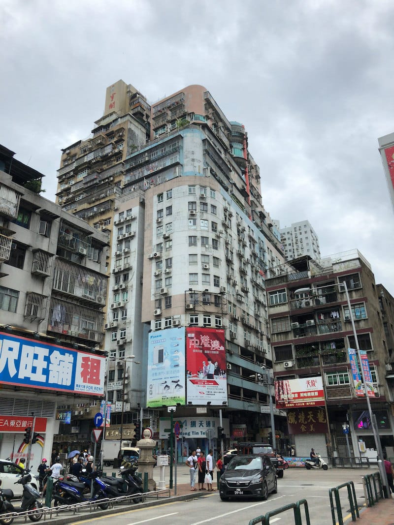 Stacking buildings in Macau