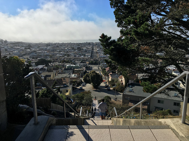 View from Golden Gate Heights in San Francisco