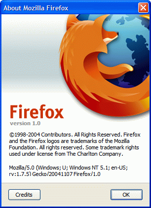 firefox icon image. Personal review of Firefox 1.0