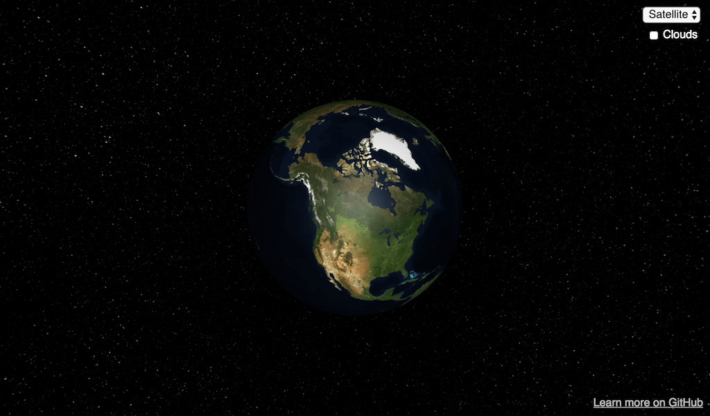 3D earth web site