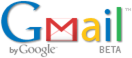 Gmail logo displayed on Gmail web site, resized 200% larger