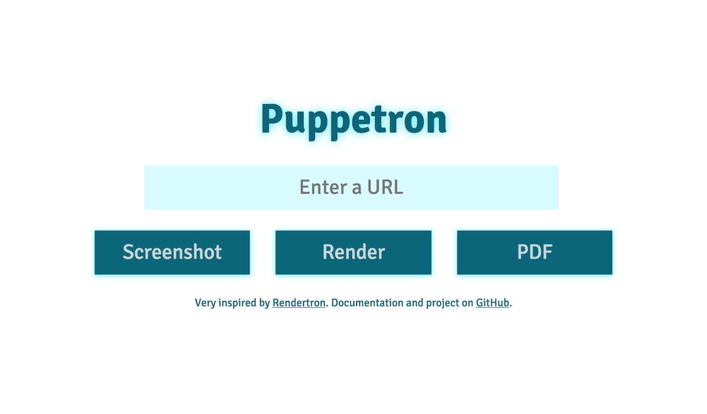Puppetron web site