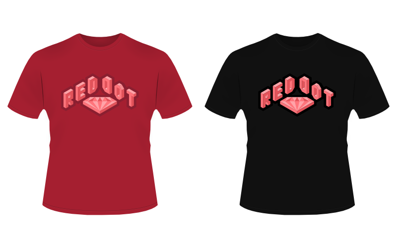 T-shirt designs for RedDotRubyConf 2016