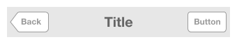 Sketch of iOS navigation bar layout