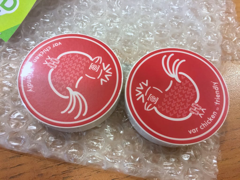 Chicken friendly stickers, from StickerHD