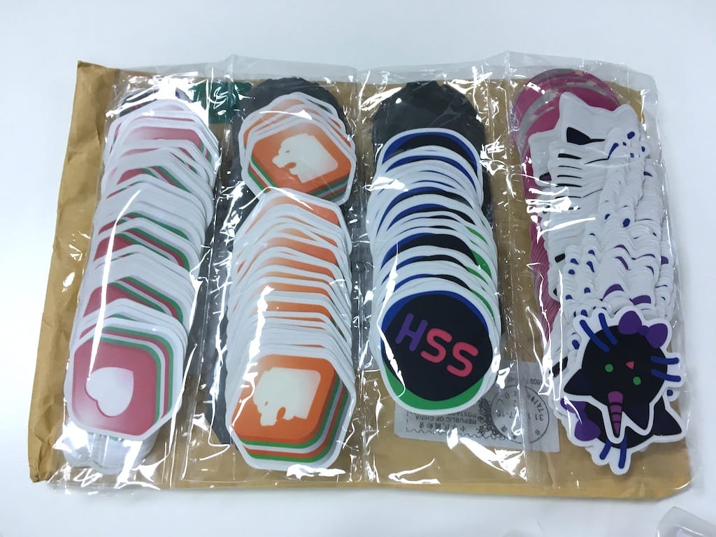 iOS Conf SG, SSH, and unicat stickers, from StickerHD