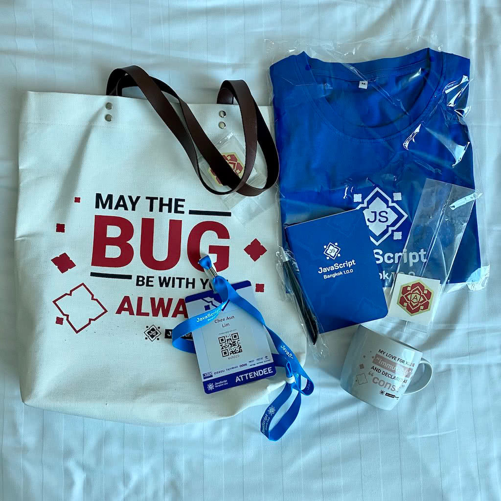Swags from JavaScript Bangkok conference