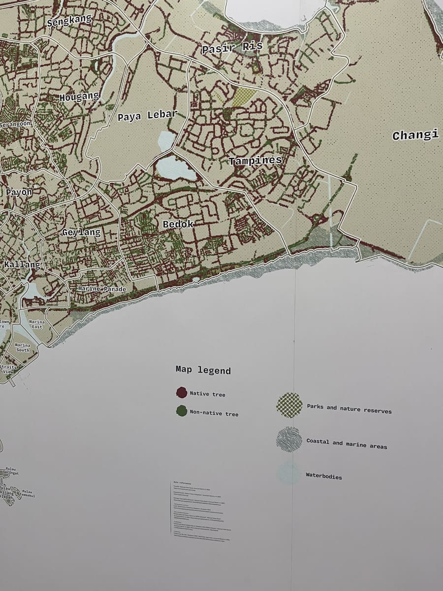 The Hidden Green infographic, zoomed-in on the map legend