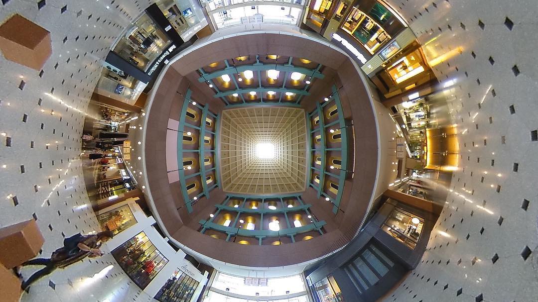 Millenia Walk, the rooftop view from inside