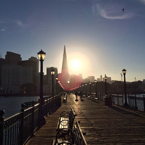 Sunset on Transamerica Pyramid