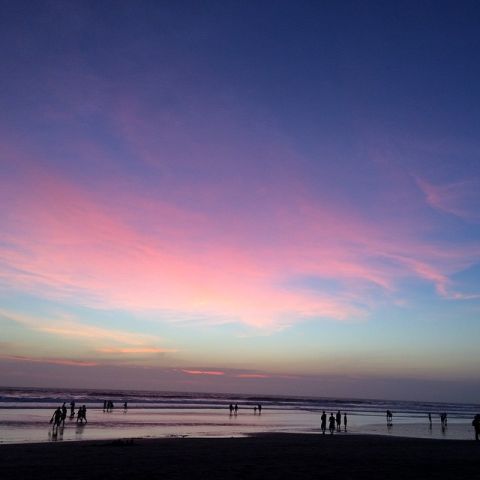 Twilight view from Kuta Beach, Bali