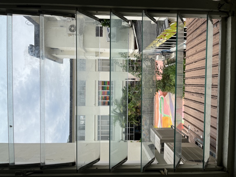 Window outlook in Pearl's Hill Terrace, Singapore