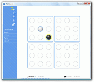 Pentagoo desktop application, running under Adobe AIR on Windows Vista
