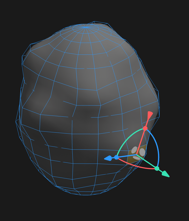 3D sphere model converted into a subdivision surface, made with Spline