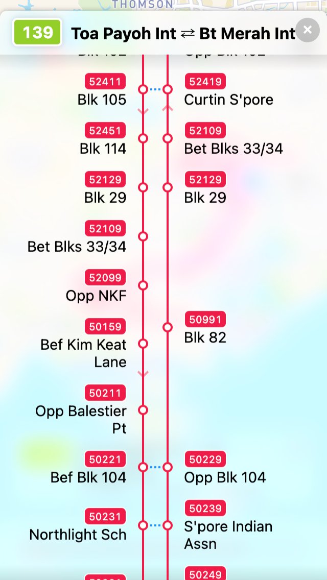 Bus service route diagram, third iteration #4
