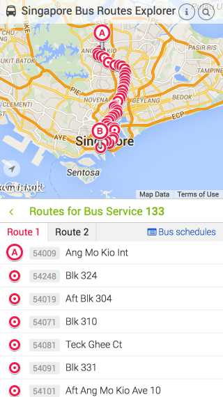busrouter.sg redesign, mobile-optimized